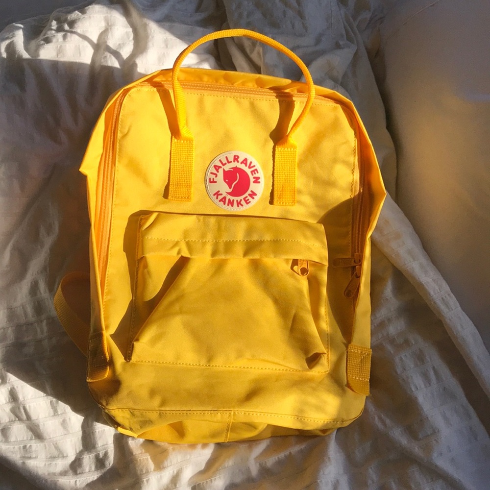 Yellow Fjallraven Kanken